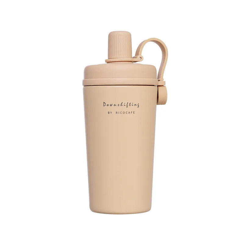 台灣Ricocafe 咖啡陶瓷保溫杯暖壺 600ml 陶瓷塗層 迷你保溫保冰杯