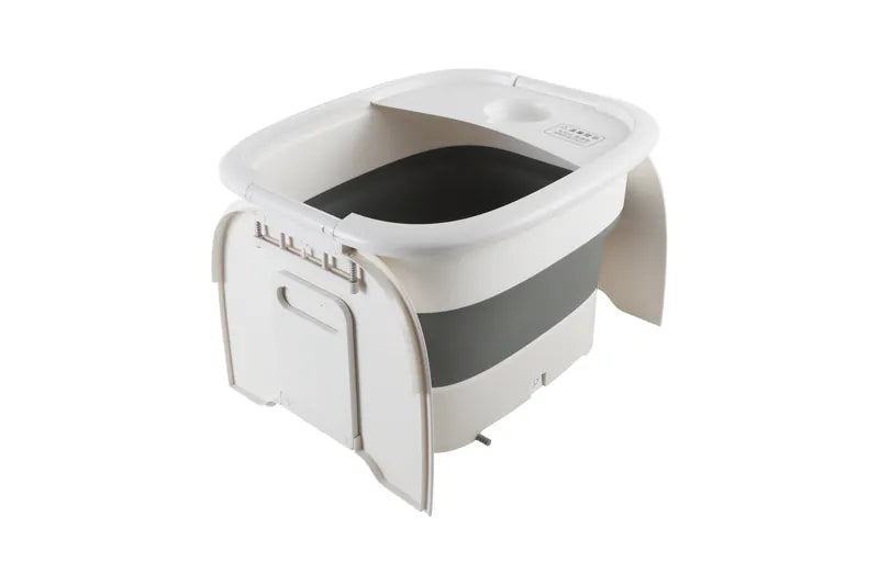 韓式DAEWOO 折疊滾輪按摩足浴盆PRO 多功能活氧紅光 精控恆溫