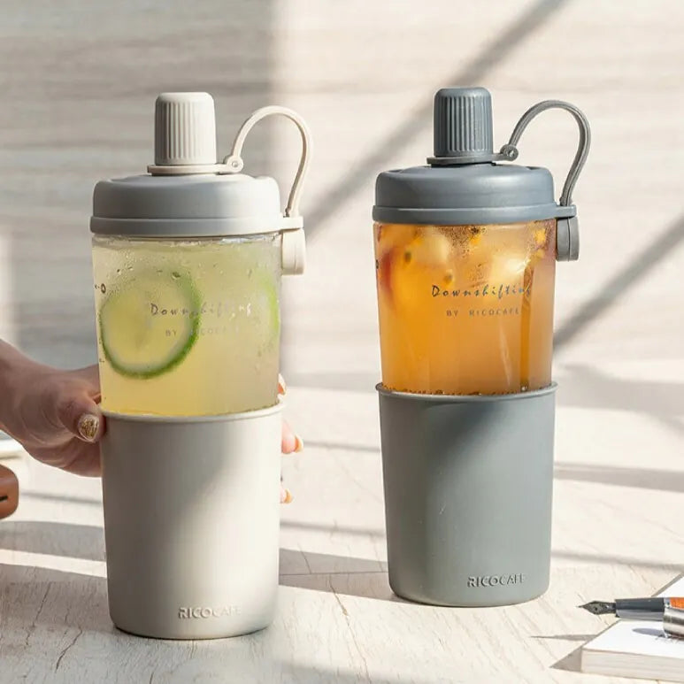 台灣Ricocafe 咖啡陶瓷保溫杯暖壺 陶瓷塗層 COOLID酷力杯 保溫保冰杯 800ml