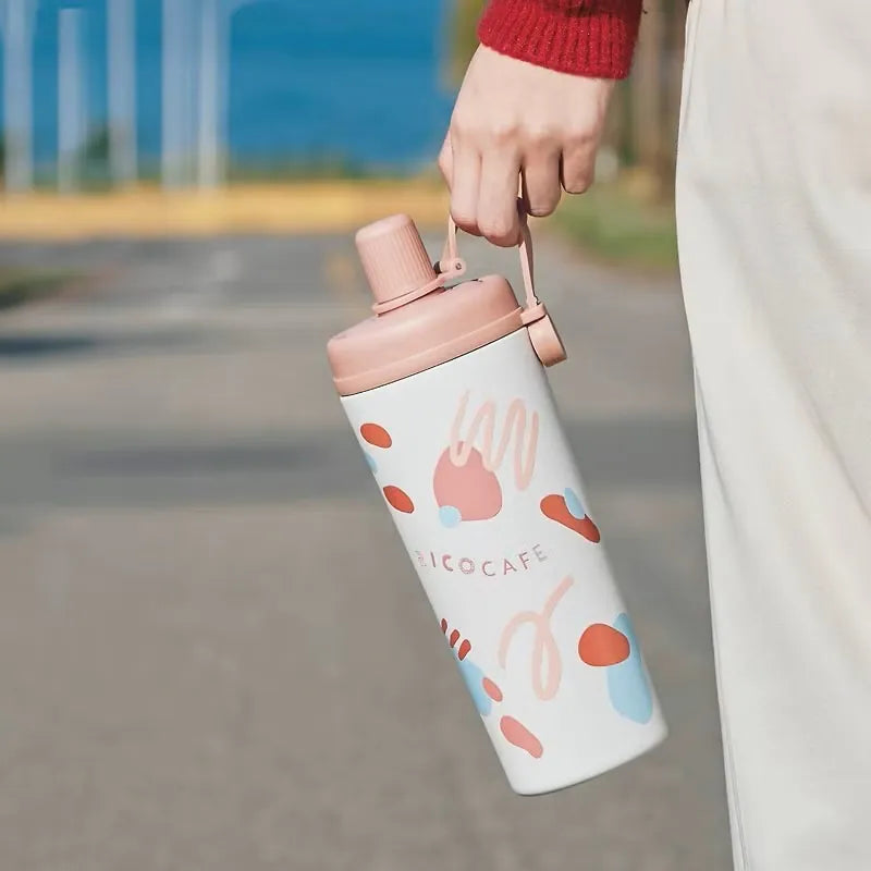 台灣Ricocafe 咖啡陶瓷保溫杯暖壺 陶瓷塗層 COOLID酷力杯 保溫保冰杯 800ml