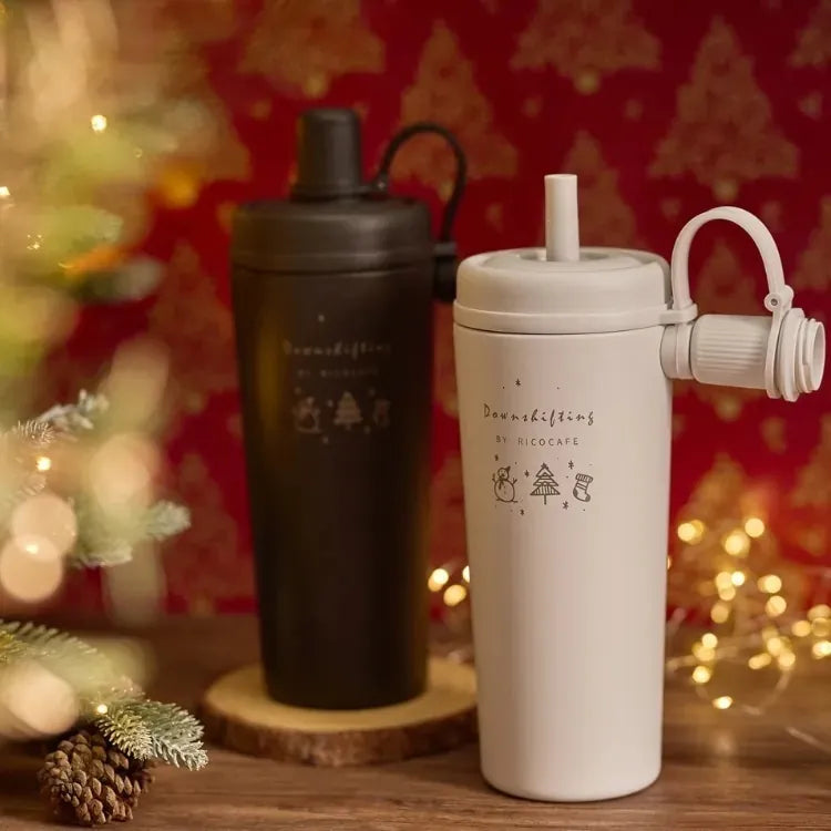 台灣Ricocafe 咖啡陶瓷保溫杯暖壺 陶瓷塗層 COOLID酷力杯 保溫保冰杯 800ml