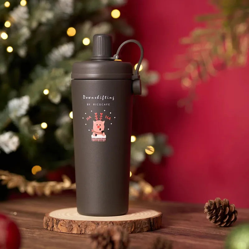 台灣Ricocafe 咖啡陶瓷保溫杯暖壺 陶瓷塗層 COOLID酷力杯 保溫保冰杯 800ml