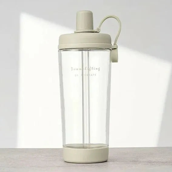 台灣Ricocafe 咖啡保溫杯暖壺  900ml TRITAN 四季花語透明杯