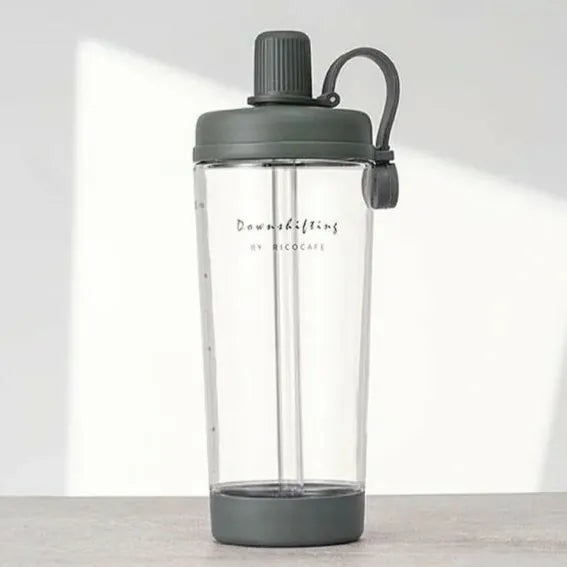 台灣Ricocafe 咖啡保溫杯暖壺  900ml TRITAN 四季花語透明杯