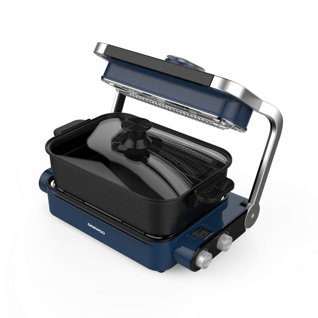 韓式DAEWOO 多用途烤爐 少煙無煙 碳素發熱管 立體加熱 抽屜式接油盤
