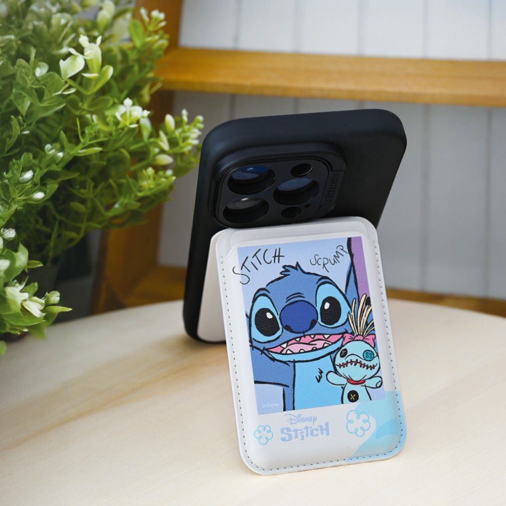 迪士尼小牡蠣與史迪仔的魔法卡套 – 摺疊手機支架 輕鬆收納你的世界