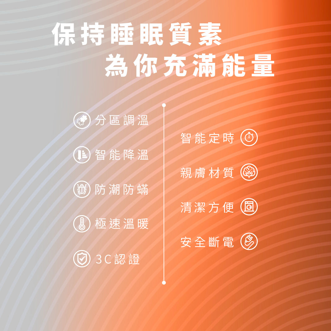 Hayaku FW ♨️ 法蘭絨8度恆溫電暖毯 (8個可調溫度) 電暖墊 電熱墊