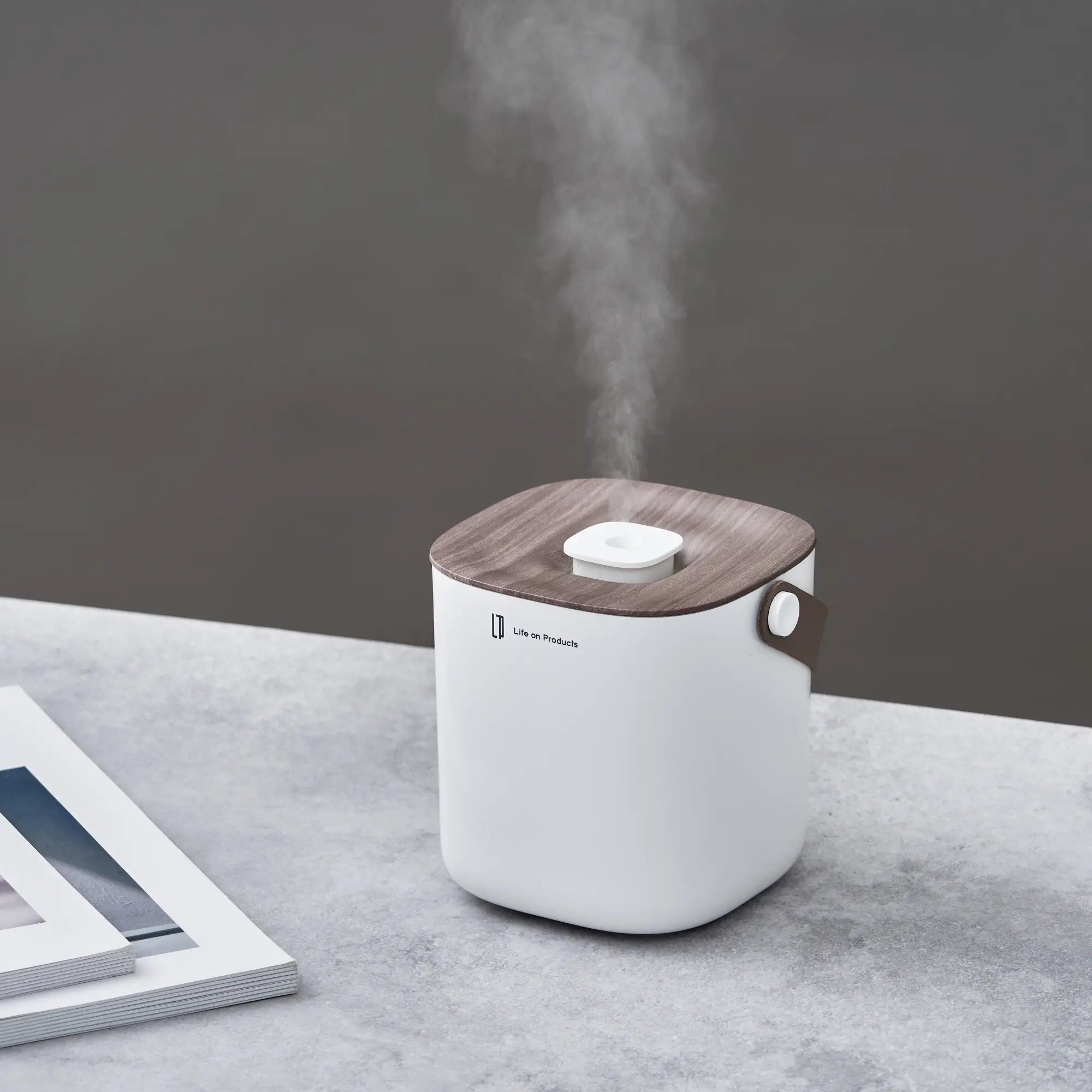 日本Life on Products 木紋盒無線加濕器 – 大容量便攜設計，空間自然加濕好品味